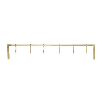 Kitchen köksstång med 6 st krokar - Mässing - Ferm Living