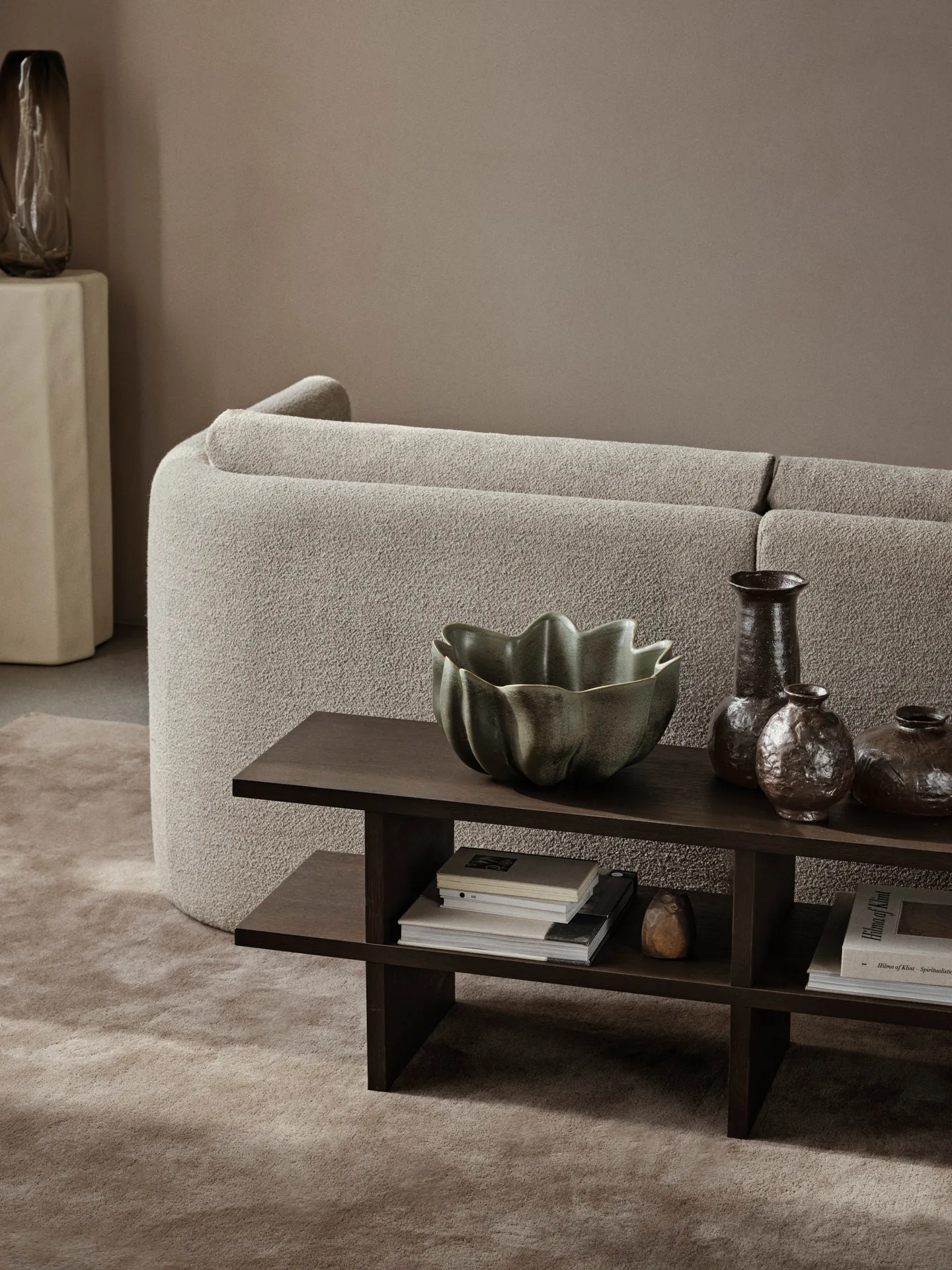 Kona bänk, Dark Stained oak veneer Ferm Living