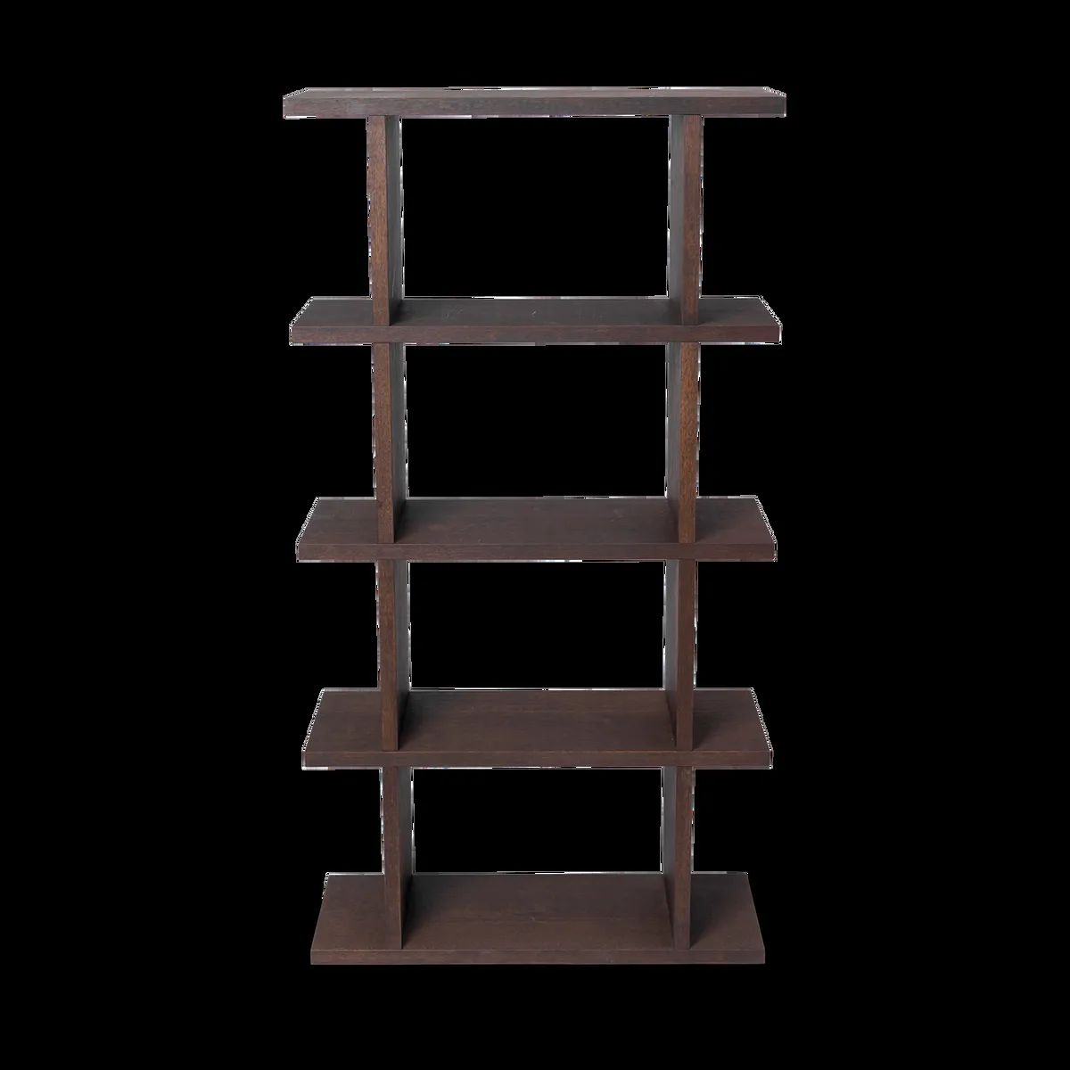 ferm LIVING Kona bokhylla 1x4 Dark stained