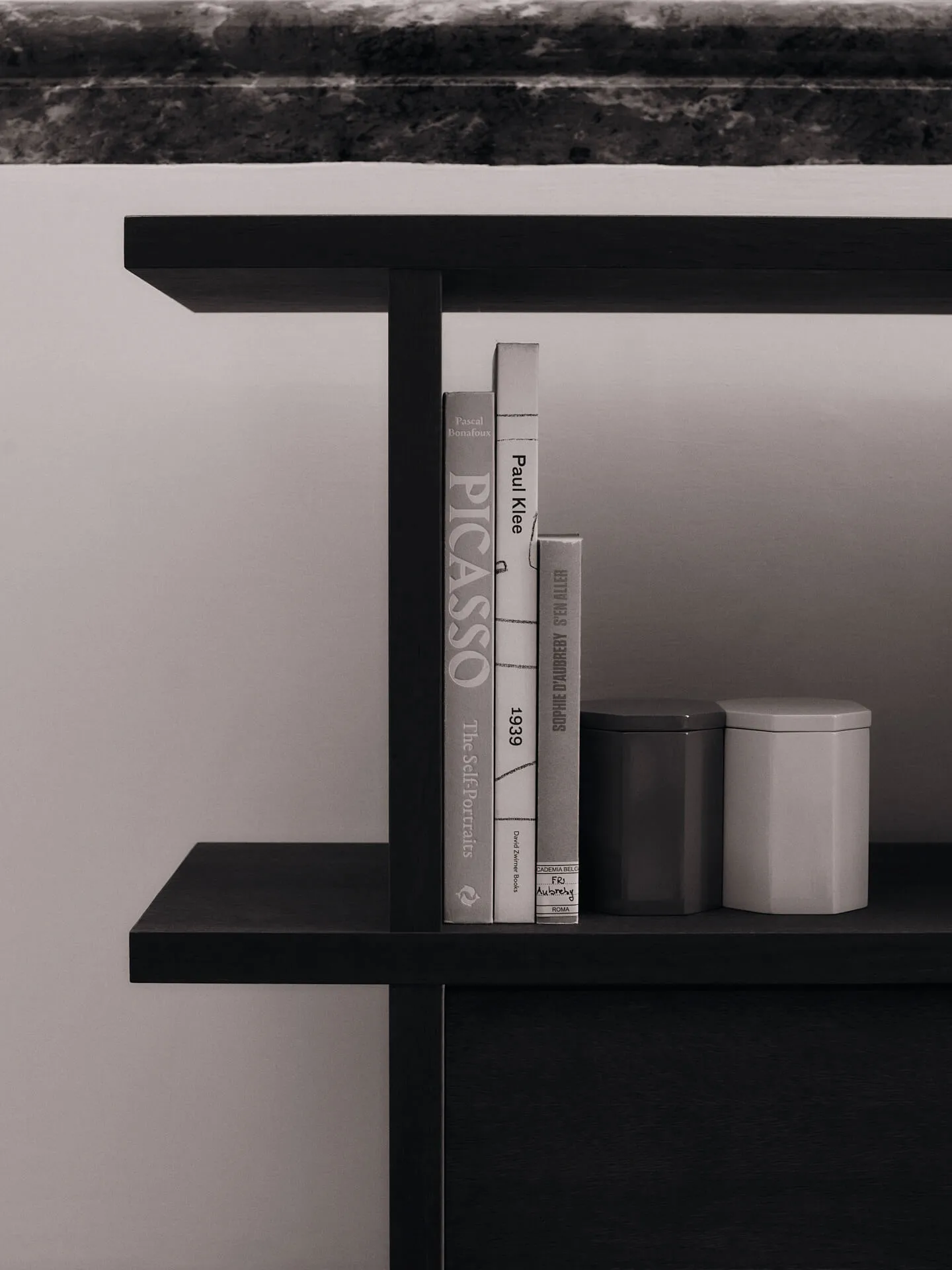 Kona bokhylla skåpinsats, Dark Stained Ferm Living