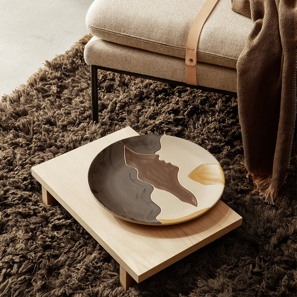 Kona low table sidobord, oak natural veneer Ferm Living