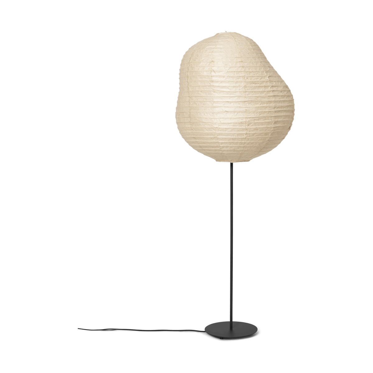 Ferm Living Kurbis golvlampa high Natural-black | Skandinavisk Design | Golvlampor | Svart