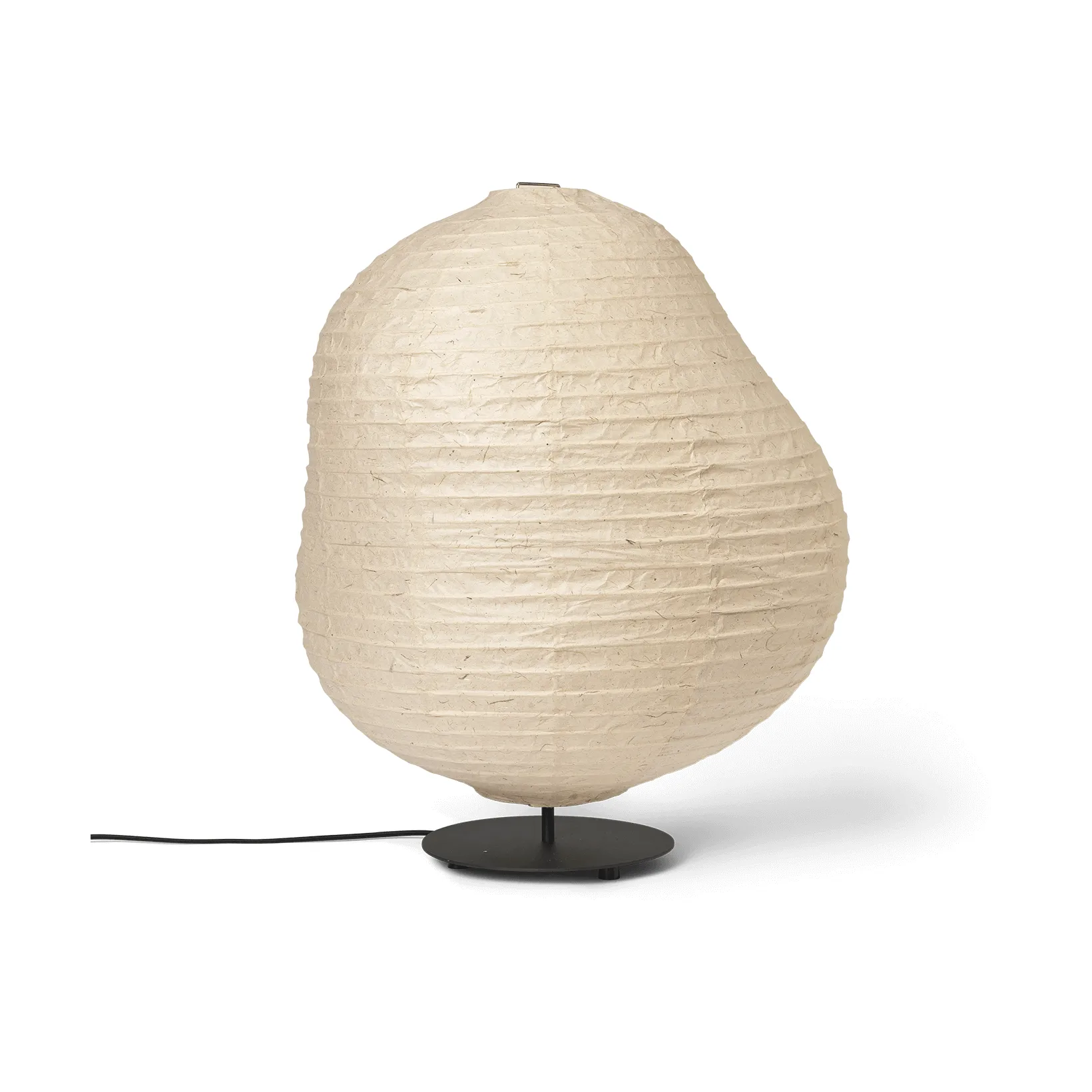 Kurbis golvlampa low, Natural-black Ferm Living