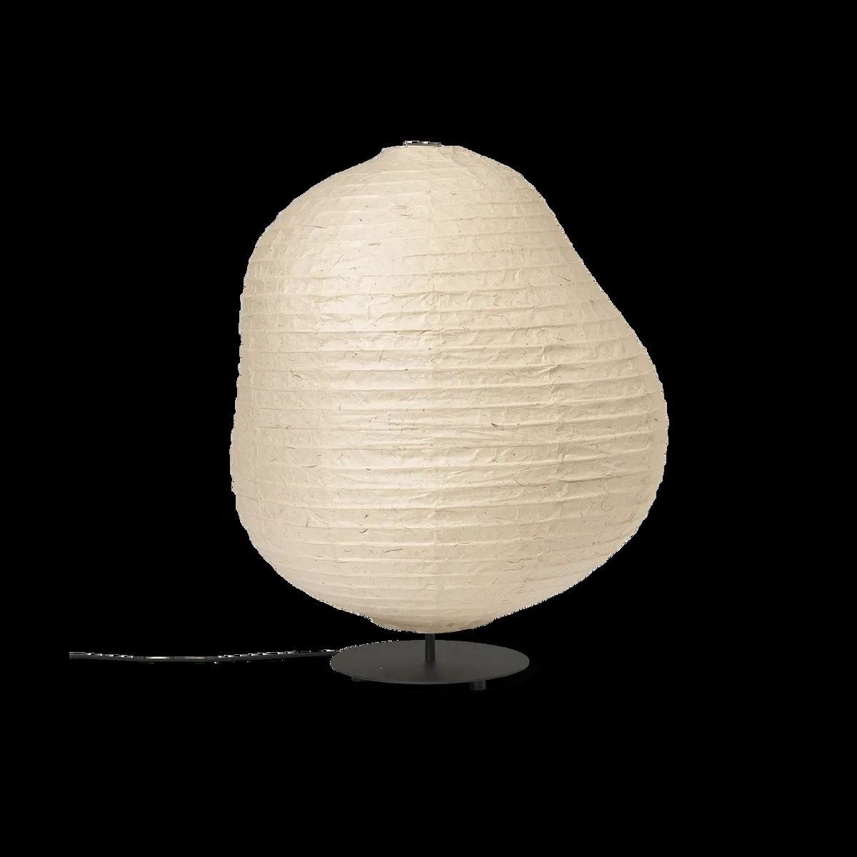 ferm LIVING Kurbis golvlampa low Natural-black