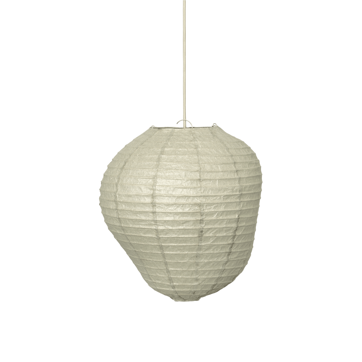 Ferm Living Kurbis lampskärm 40 cm, Dark sage | Skandinavisk Design | Lampskärmar | Beige