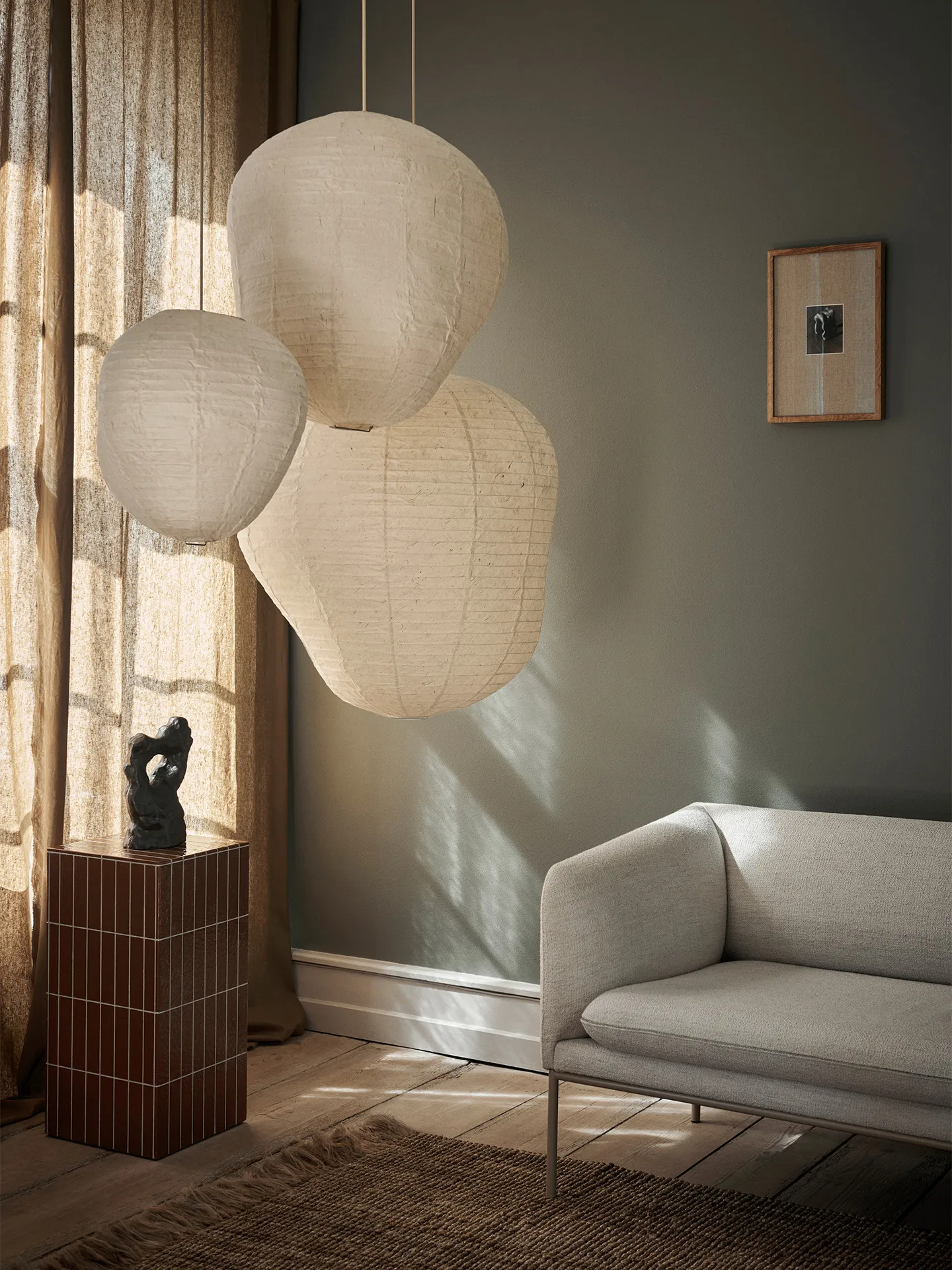 Kurbis lampskärm, 40 cm, Natural Ferm Living