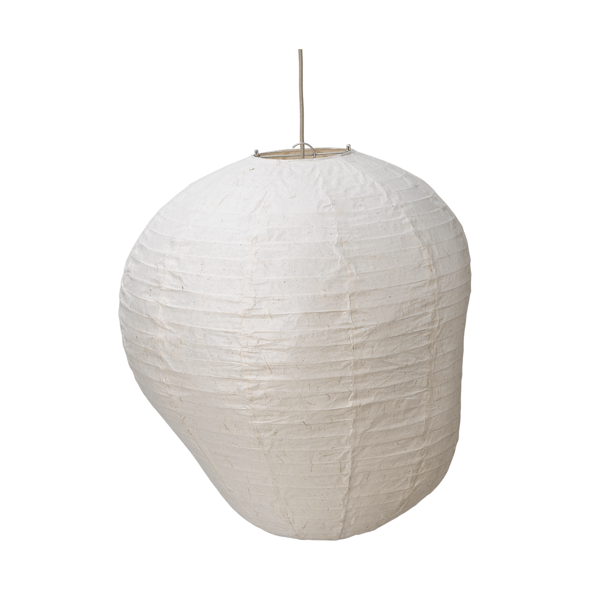 Ferm Living Kurbis lampskärm 60 cm, Natural | Skandinavisk Design | Lampskärmar | Vit