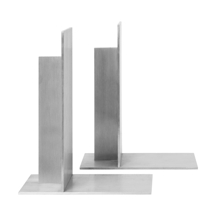 Lager bokstöd 2-pack - Aluminium - Ferm Living