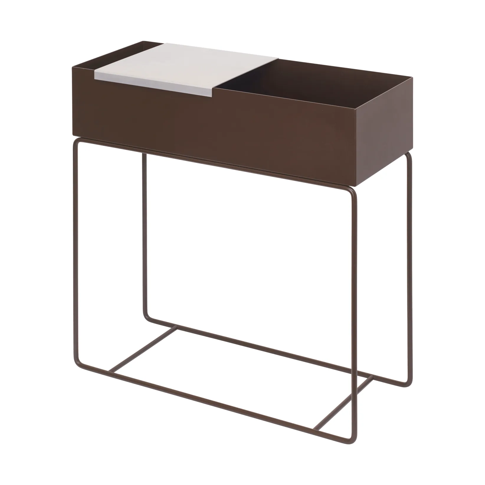 Lager bricka stor till plantbox 26x26 cm, Aluminium Ferm Living