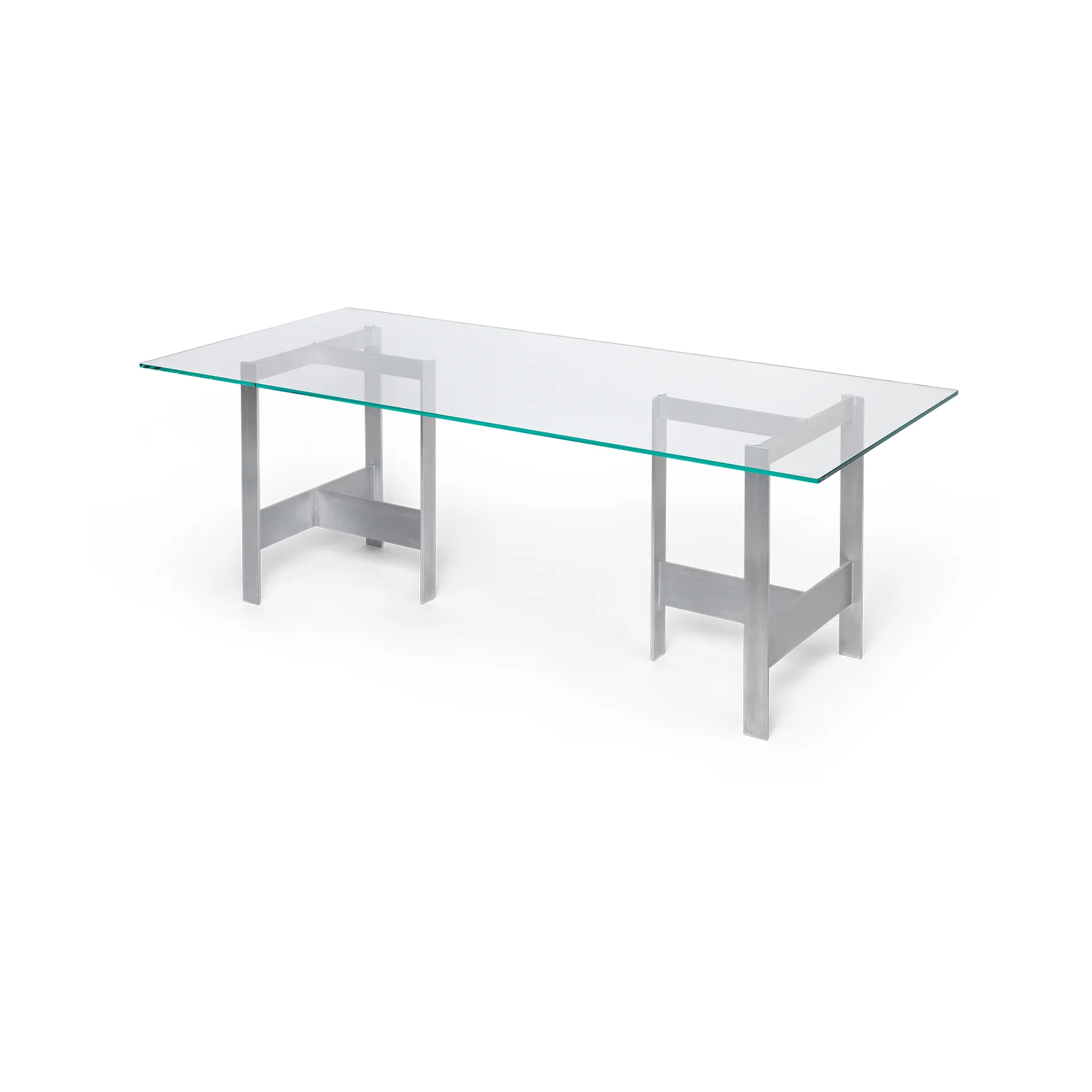 Lager matbord 90x200 cm, Glass-aluminium Ferm Living