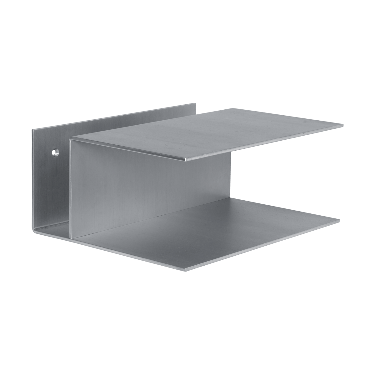 Ferm Living Lager sängbord 15,5x35x30 cm Aluminium | Skandinavisk Design | Sängbord | Silverfärgad
