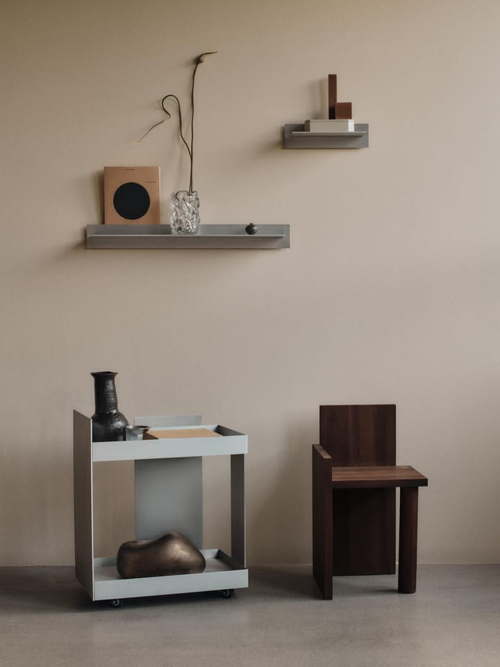 Lager vägghylla singel 85, Aluminium Ferm Living