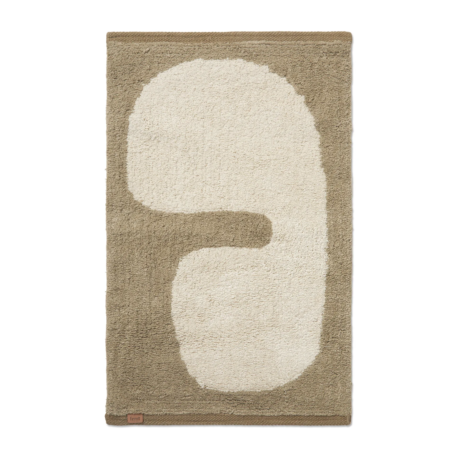 Lay badrumsmatta 50x70 cm, Dark taupe-off white Ferm Living