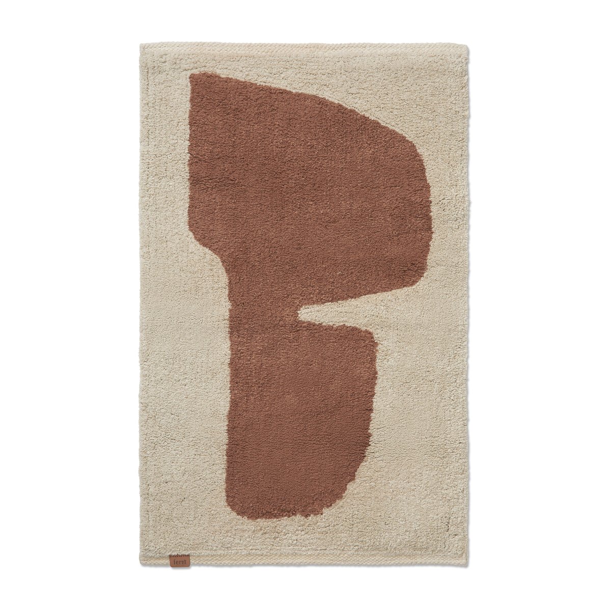 Ferm Living Lay badrumsmatta 50x70 cm Parchment-rust