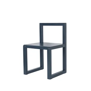 Little Architecht barnstol - dark blue, askfanér - Ferm Living