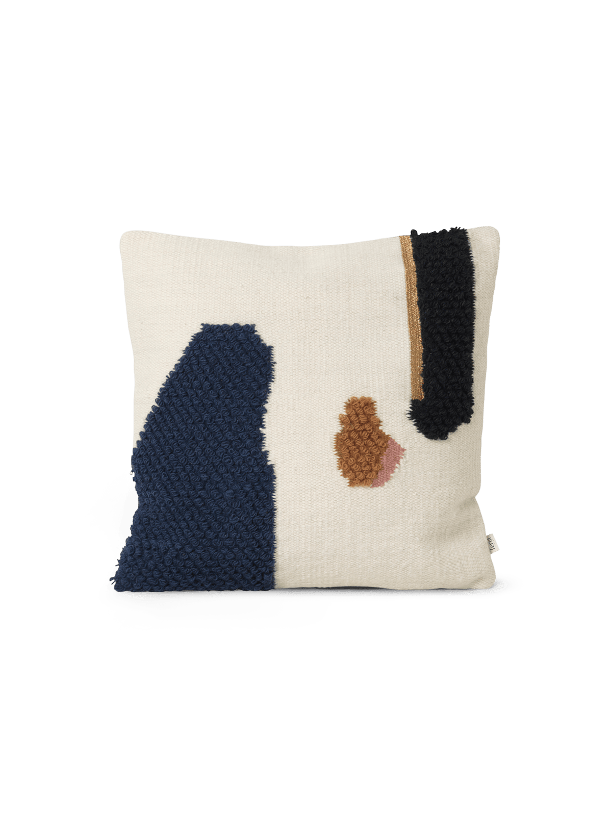 Ferm Living Loop kuddfodral 50x50 cm Mount | Skandinavisk Design | Kuddfodral | Svart