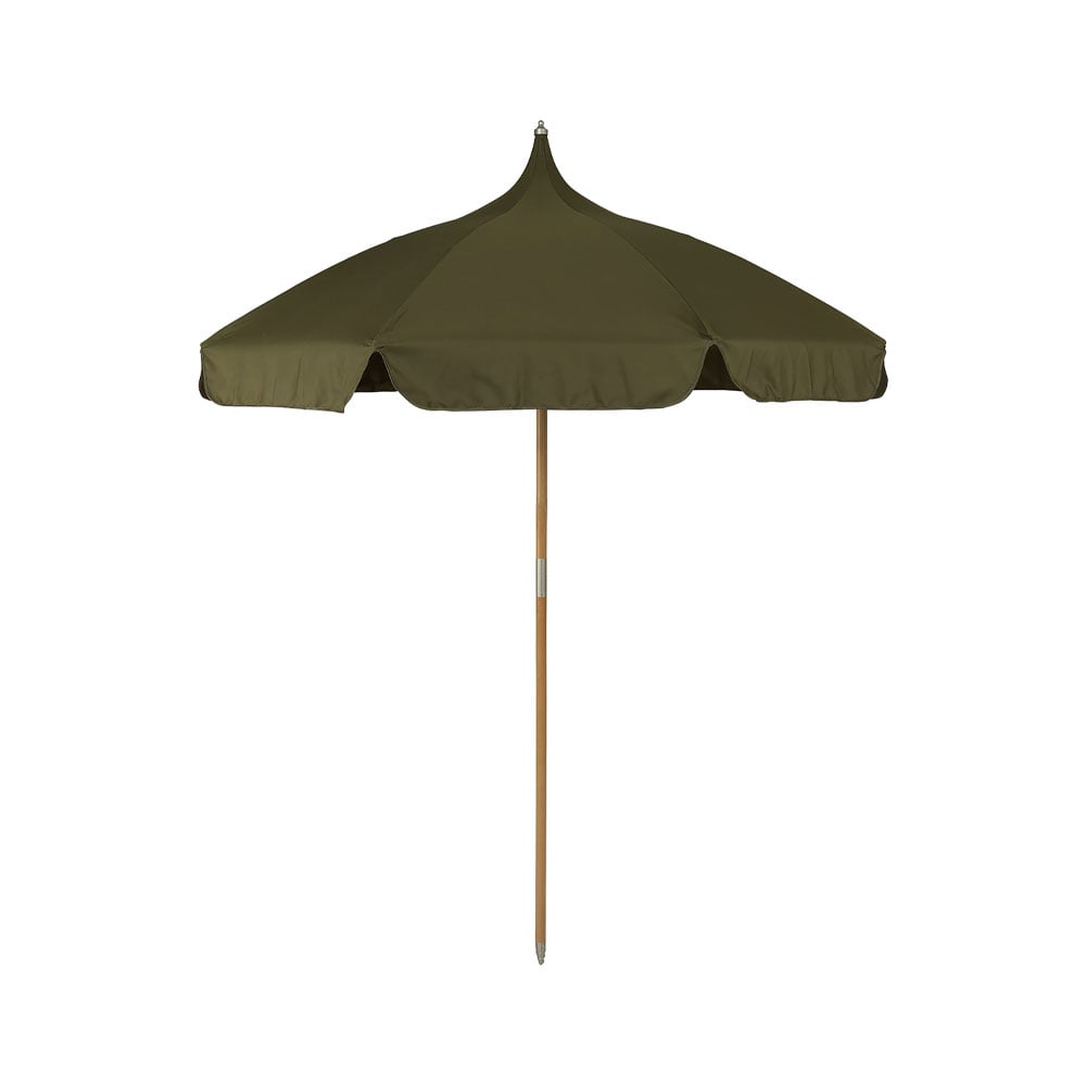 Ferm Living Lull parasoll military olive | Skandinavisk Design | Parasoll & parasollfötter | Grön