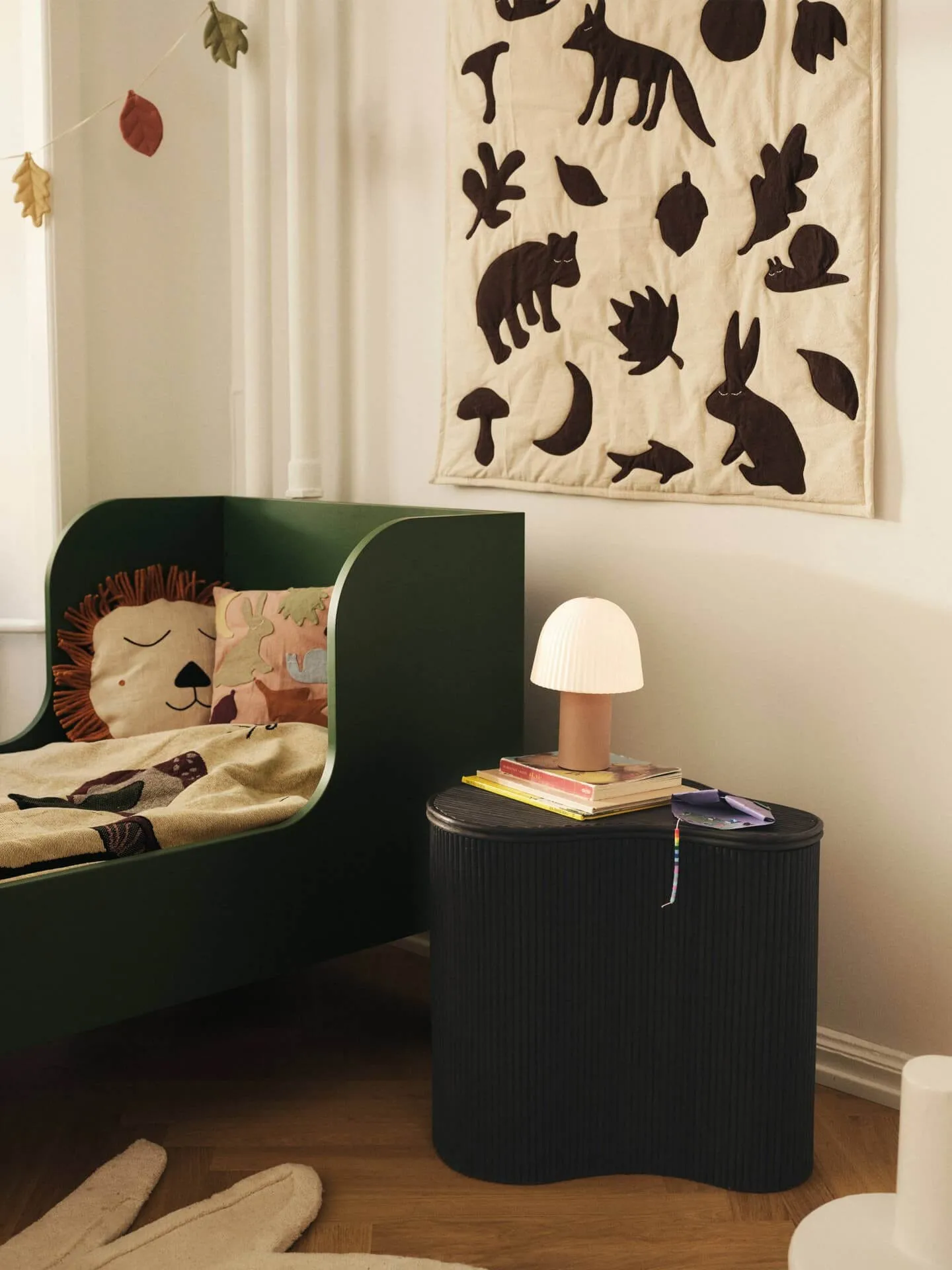 Lunden filt, Off-white-dark chocolate, 80x110 cm Ferm Living