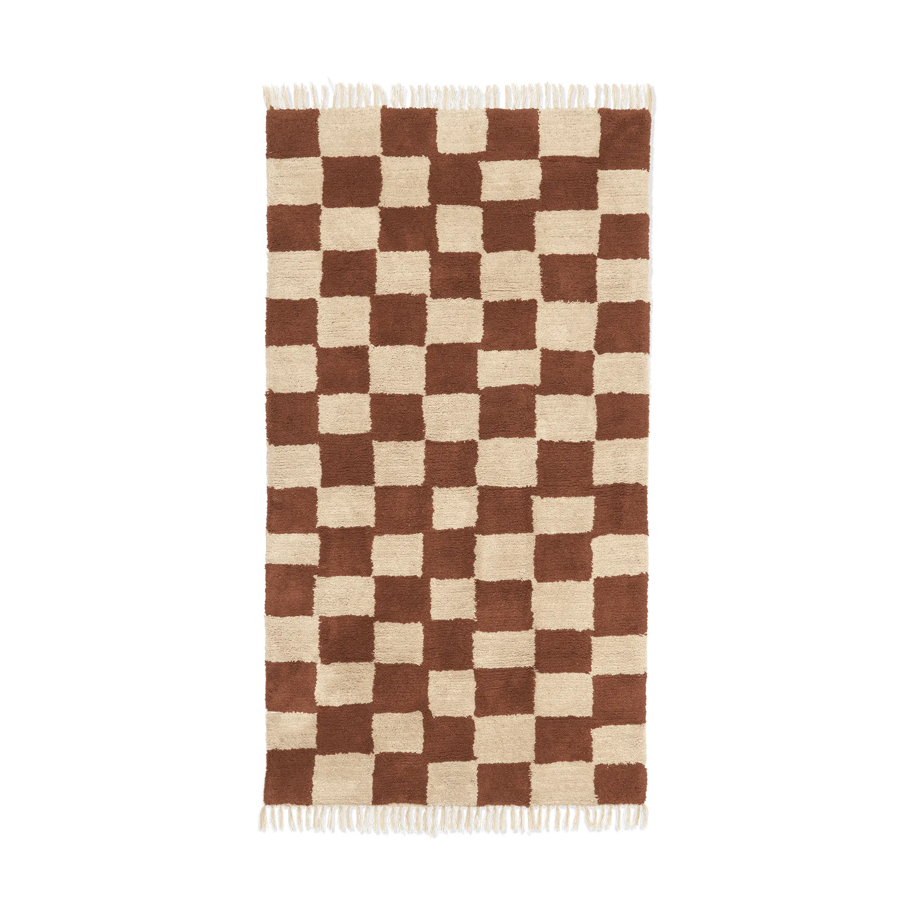 Mara bomullsmatta 80x150 cm, Rust-Warm Sand Ferm Living