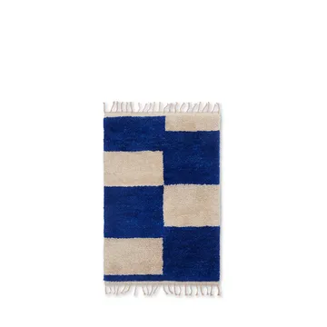 Mara Matta - bright blue/offwhite, s, 80x120 cm - Ferm Living