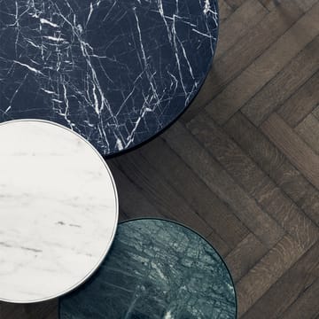 Marble Table soffbord - marmor svart, medium, svart stativ - Ferm Living