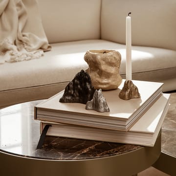 Marble Table soffbord - marmor svart, medium, svart stativ - Ferm Living