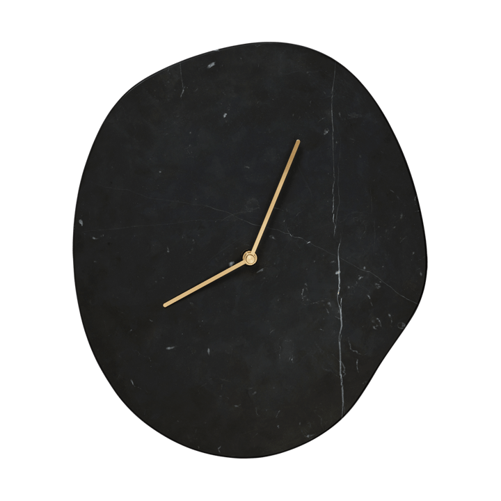 Melt väggklocka 28x33 cm - Black marble - Ferm Living