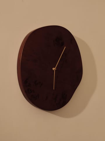 Melt väggklocka 28x33 cm - Dark stained burl - Ferm Living