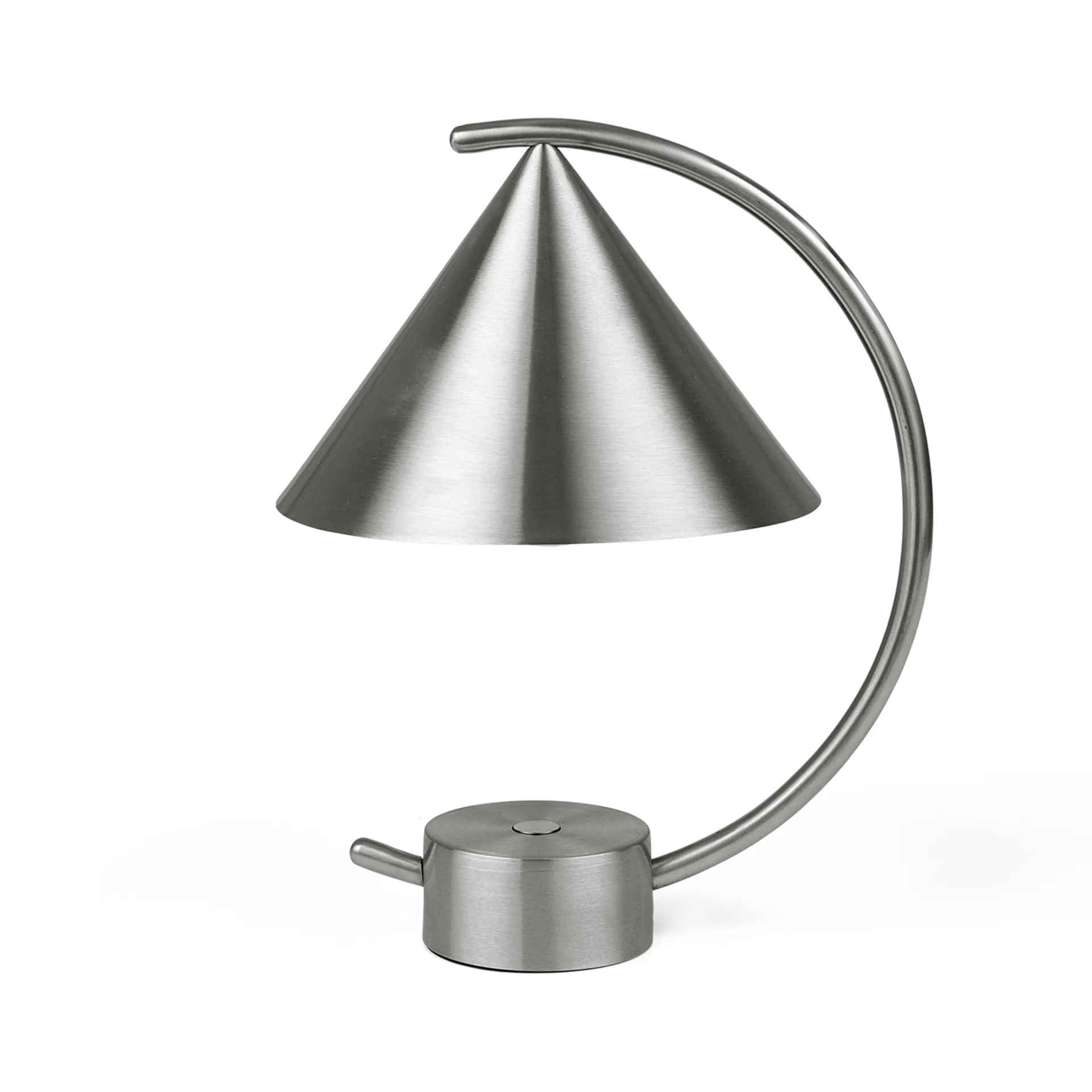 Meridian bordslampa, Brushed Steel Ferm Living