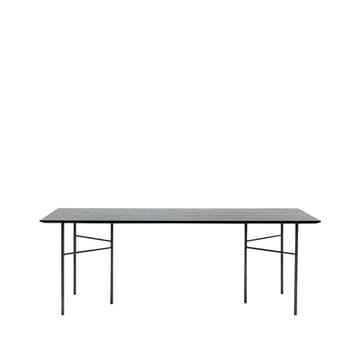 Mingle matbord - oak black, 210cm, svarta metallben - Ferm Living