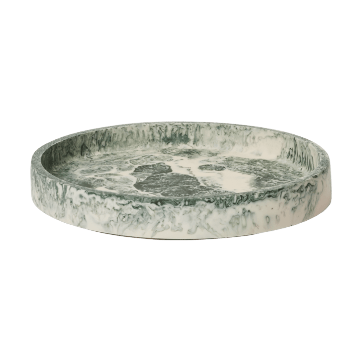 Mist dekorationsbricka Ø20 cm - Emerald-off-white - Ferm Living