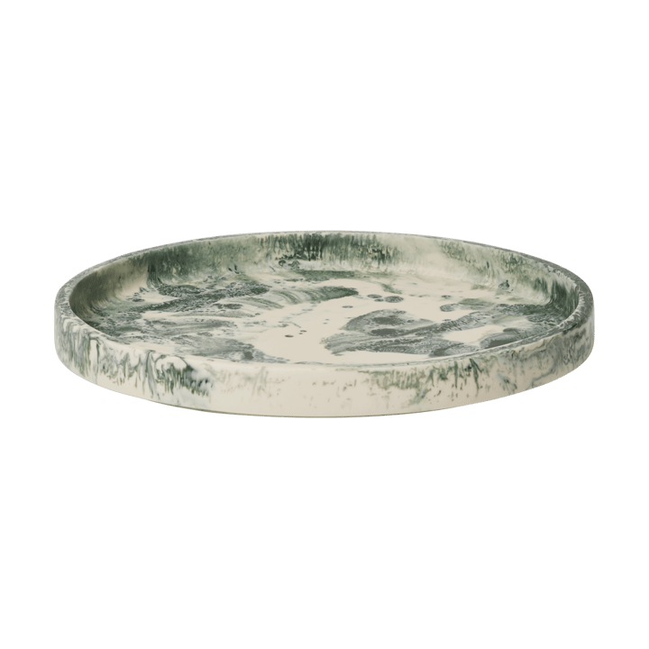 Mist dekorationsbricka Ø30 cm - Emerald-off-white - Ferm Living