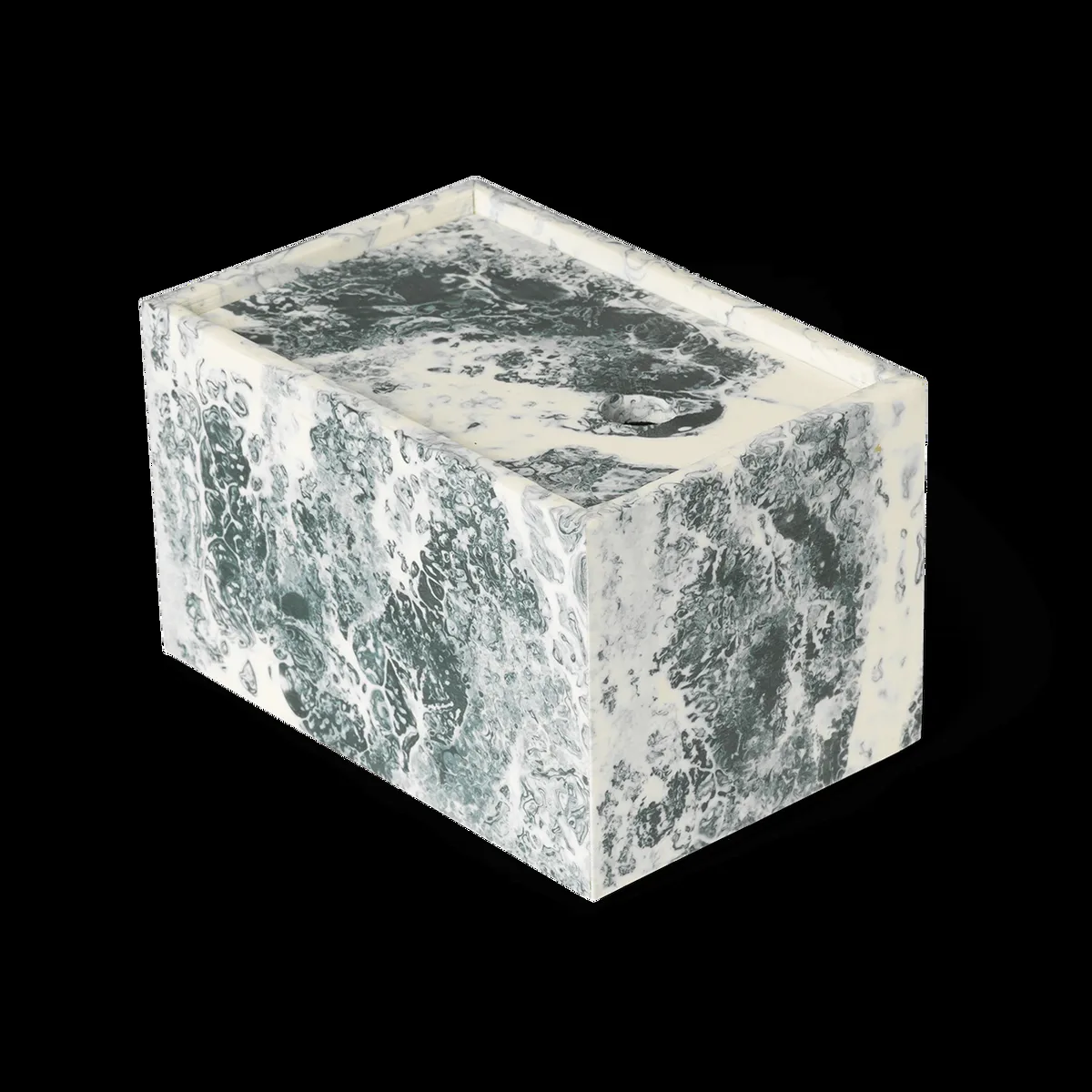 ferm LIVING Mist förvaringsbox 10x15 cm Emerald-off white