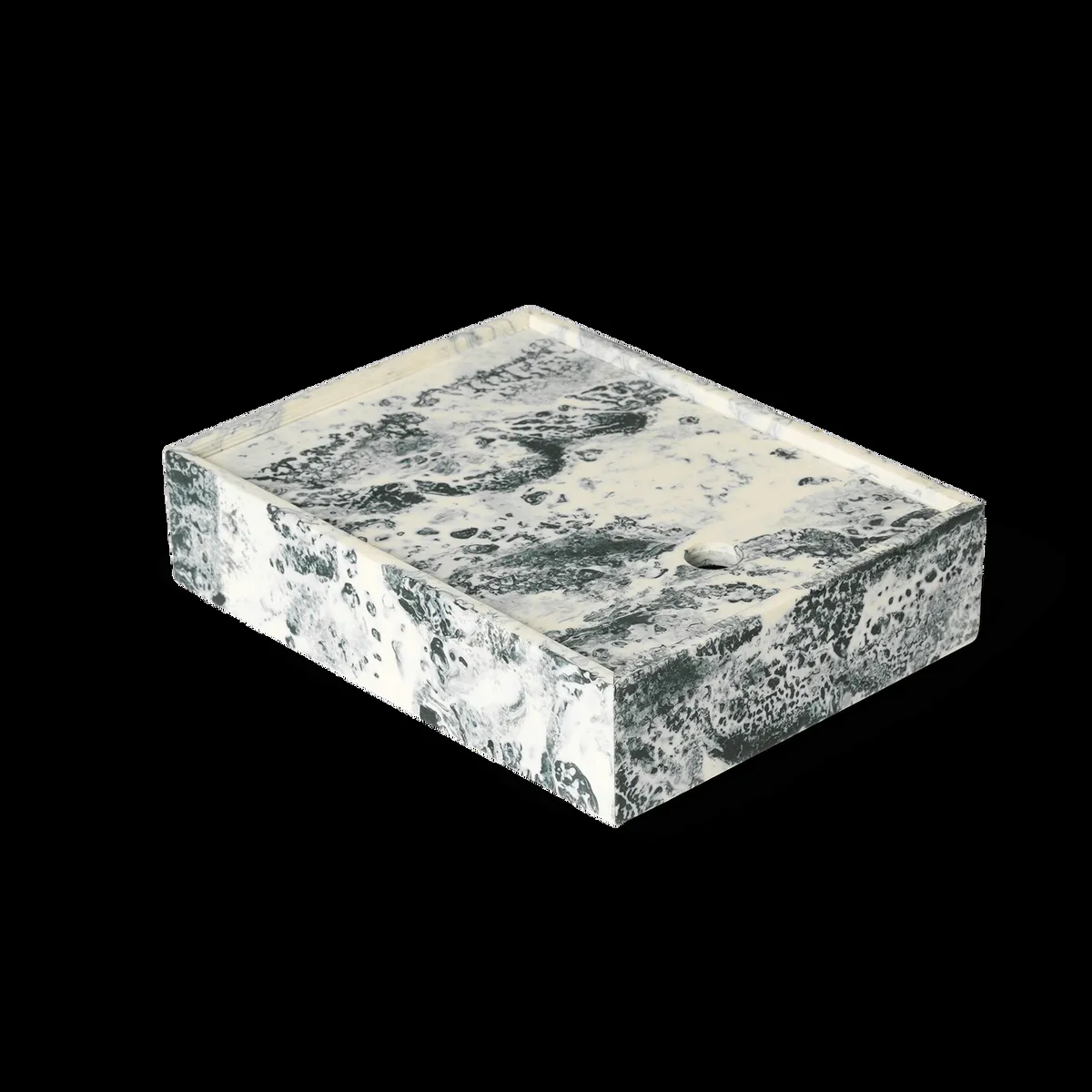 ferm LIVING Mist förvaringsbox 15x20 cm Emerald-off white