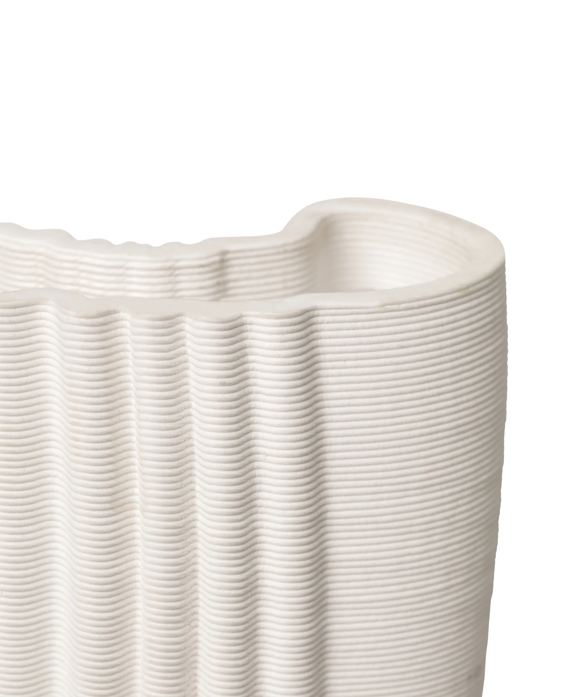 Moire vas 19x30 cm, Off-white Ferm Living