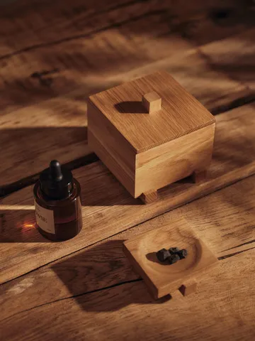 Moku ask - Obehandlad ek, 10x11x9,5 cm - Ferm Living