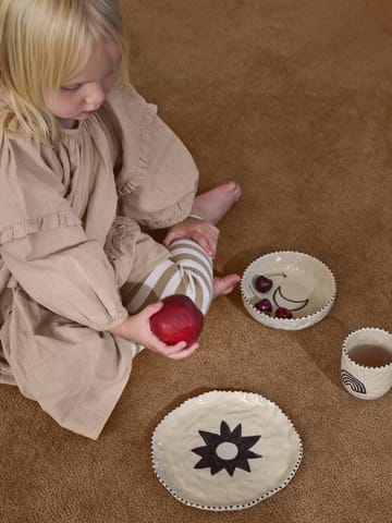 Naive barnservis 3 delar - Red brown - Ferm Living