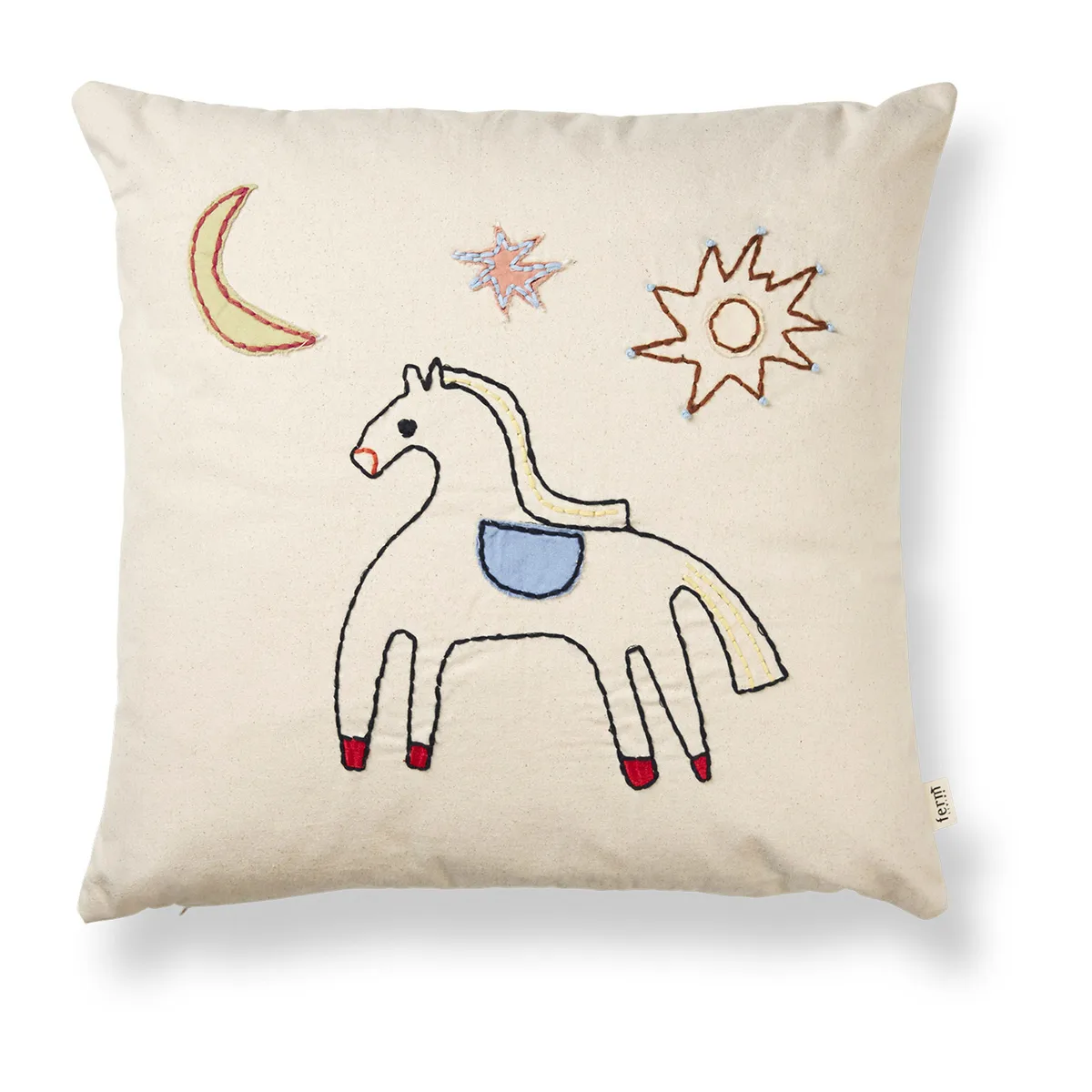 ferm LIVING Naive kudde 40x40 cm Horse