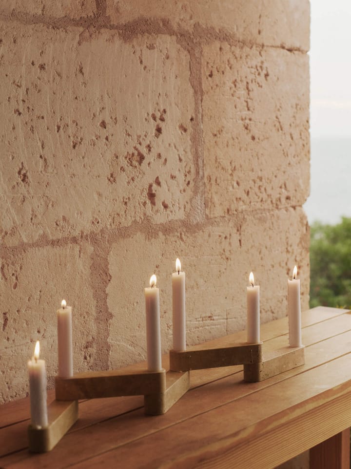 Newel modul ljusstake 6 delar, Travertine Ferm Living