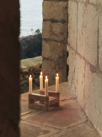 Newel modul ljusstake - Travertine - Ferm Living
