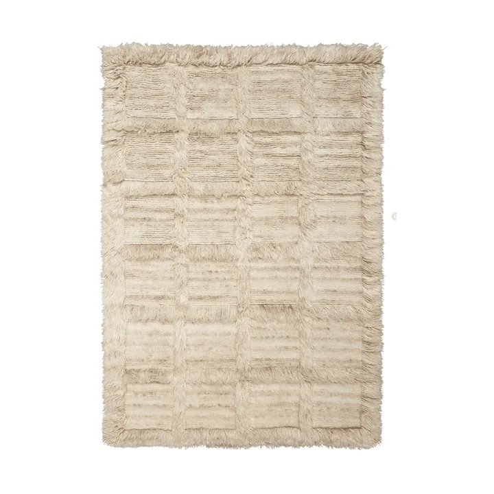 Norte grid matta - Natural, 160x235 cm - Ferm Living