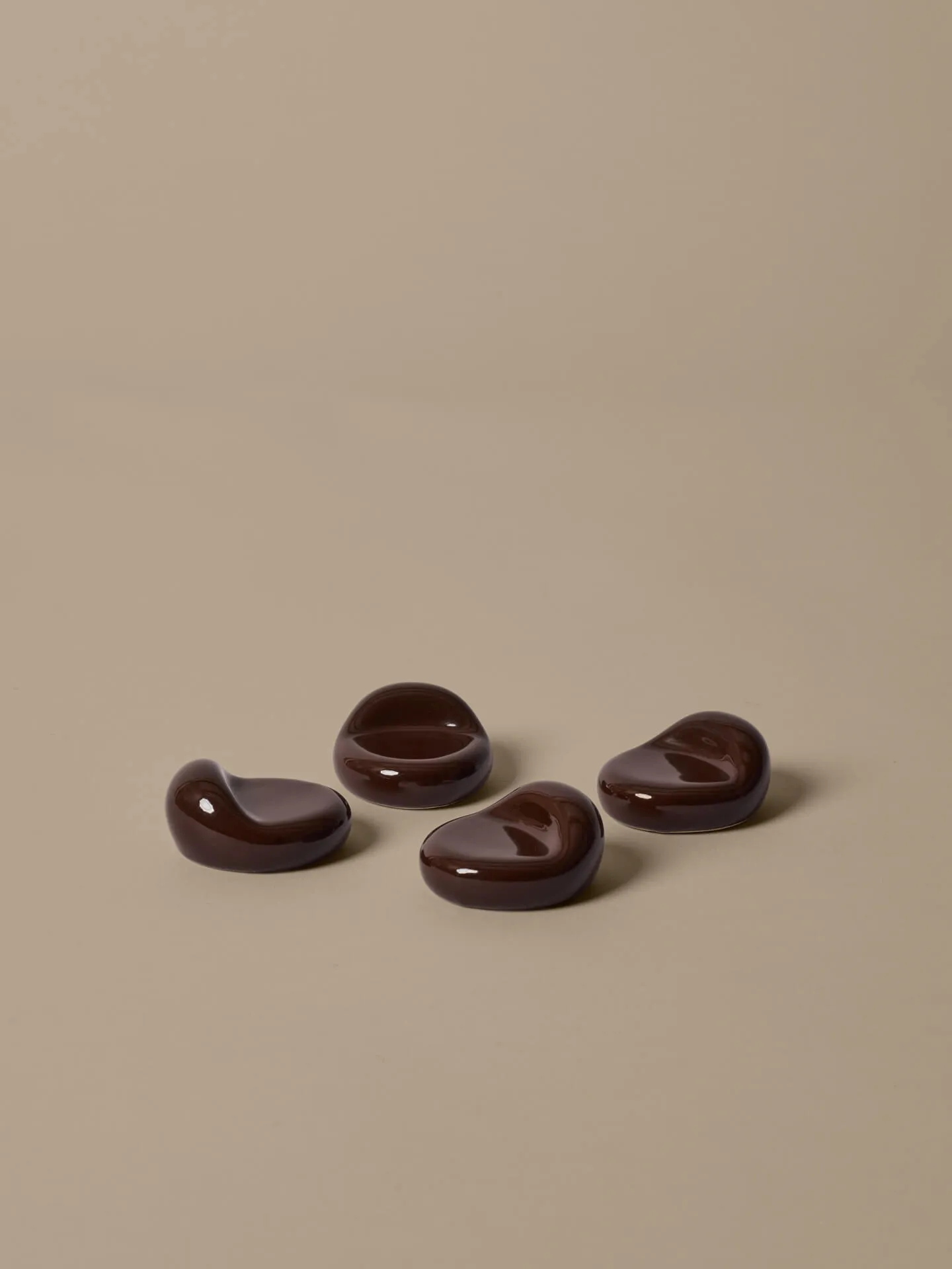 Nube fötter till kruka 4-pack, Carob brown Ferm Living