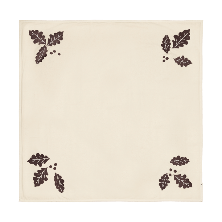 Oak christmas tree blanket julgransmatta 120x120cm - Natural - Ferm Living