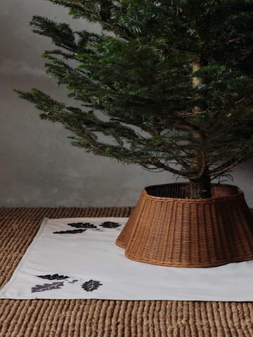 Oak christmas tree blanket julgransmatta 120x120cm - Natural - Ferm Living