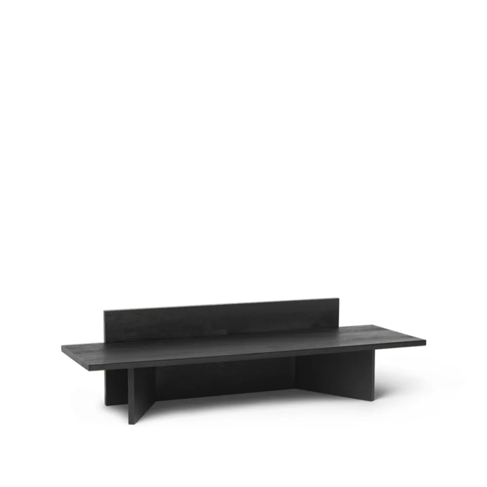 ferm LIVING Oblique bänk oak black oiled