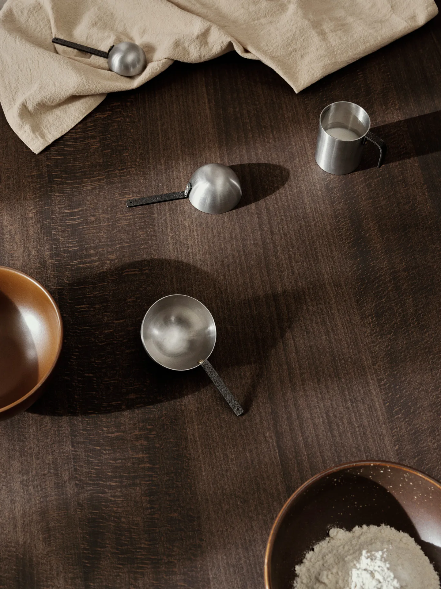 Obra Measuring Spoons måttsats 3 delar, Stainless Steel Ferm Living