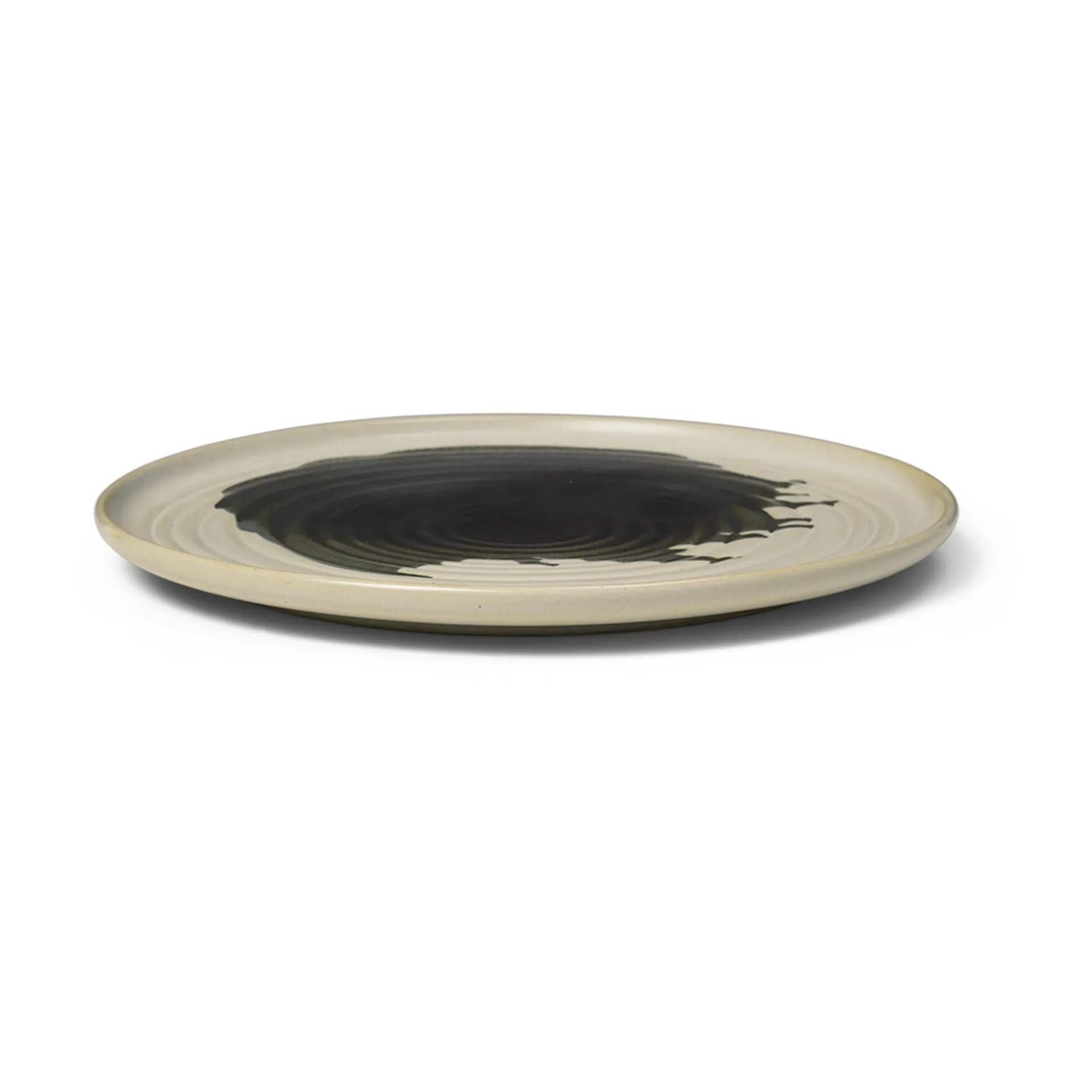Omhu tallrik ⌀26,5 cm, off white-charcoal Ferm Living