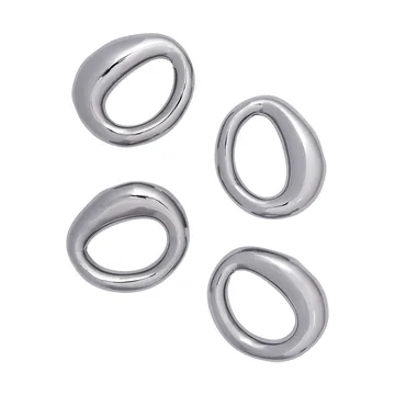 Orrith servettring 4-pack - Silver - Ferm Living