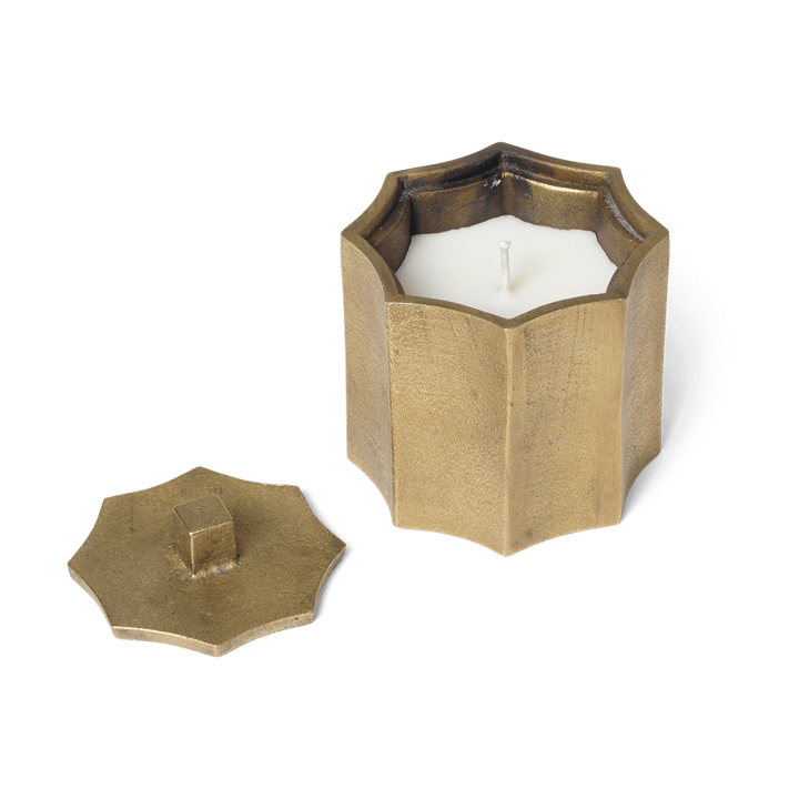 Otte doftljus 23 h, Brass finish Ferm Living