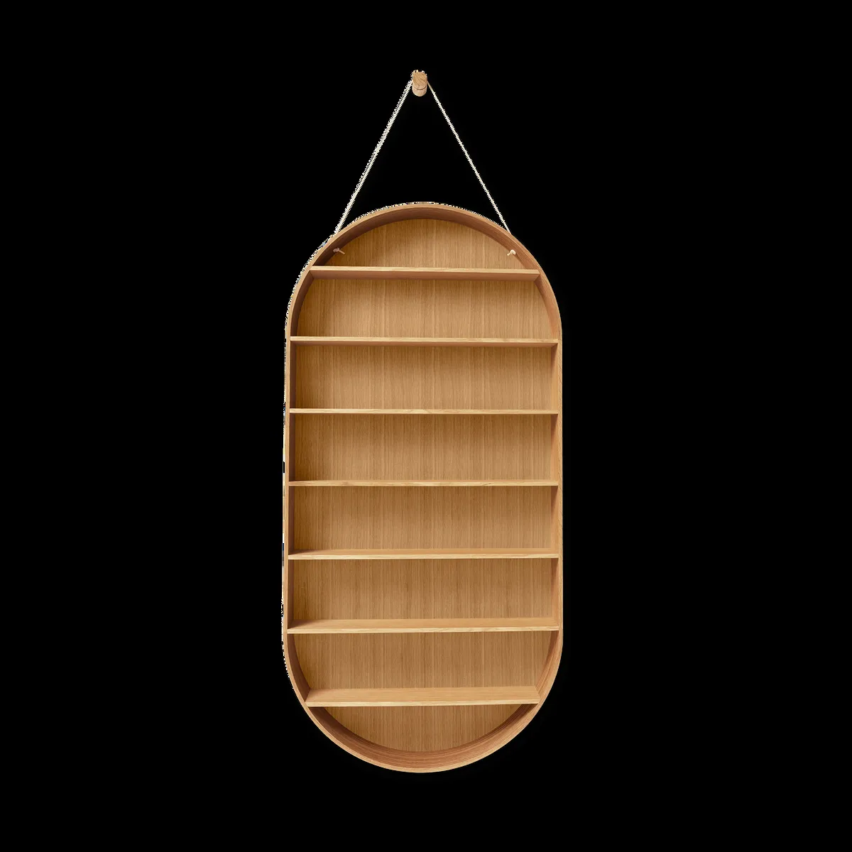 ferm LIVING Oval Dorm hylla Oiled oak